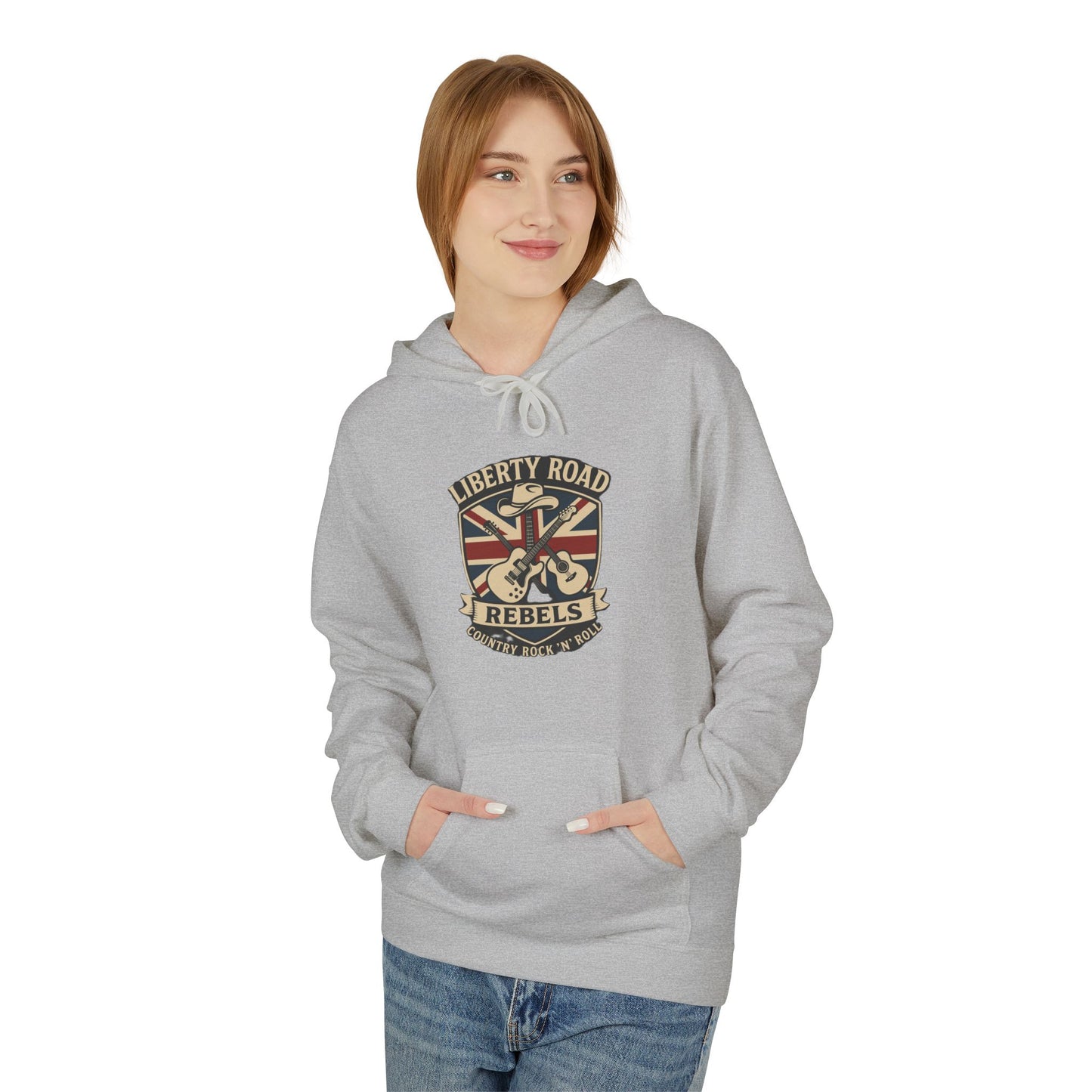 Liberty Road Rebels Britannia Fleece Hoodie Unisex Sweatshirt