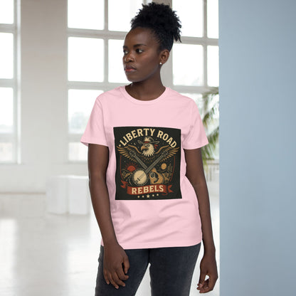 Liberty Road Rebels Vintage Americana Style Women's T-Shirt Tee