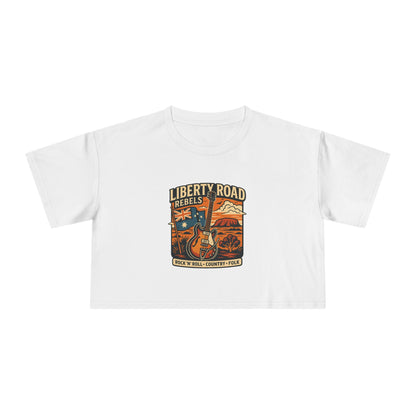 Liberty Road Rebels Boho Women's Crop Tee T-Shirt