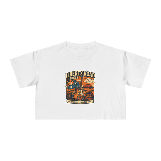 Liberty Road Rebels Boho Women's Crop Tee T-Shirt