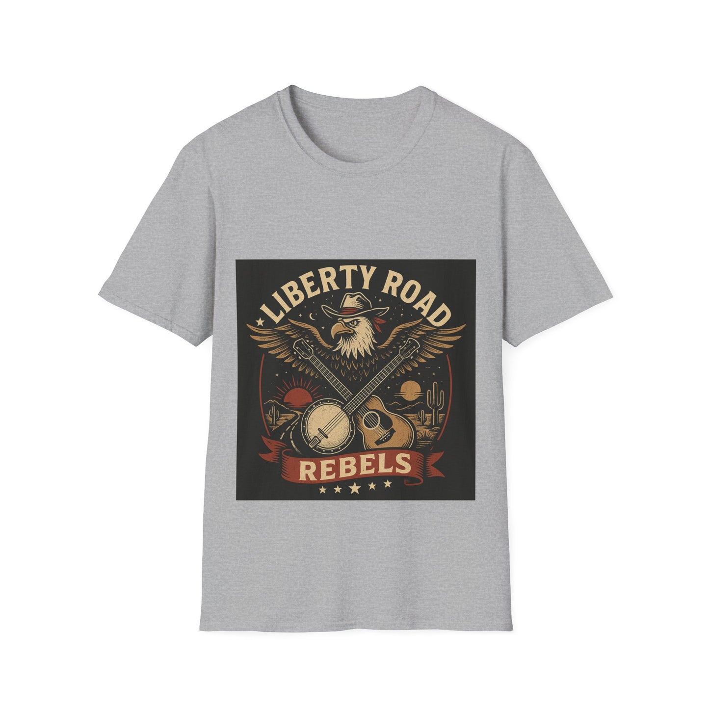 Liberty Road Rebels Vintage Americana Style T-Shirt