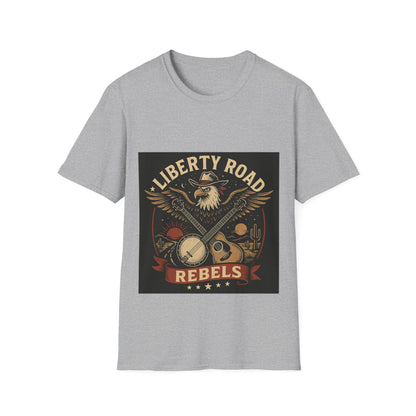 Liberty Road Rebels Vintage Americana Style T-Shirt