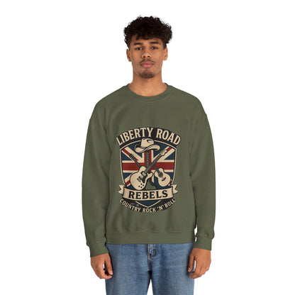Liberty Road Rebels Britannia Sweatshirt Unisex Crewneck Longsleeve T-Shirt