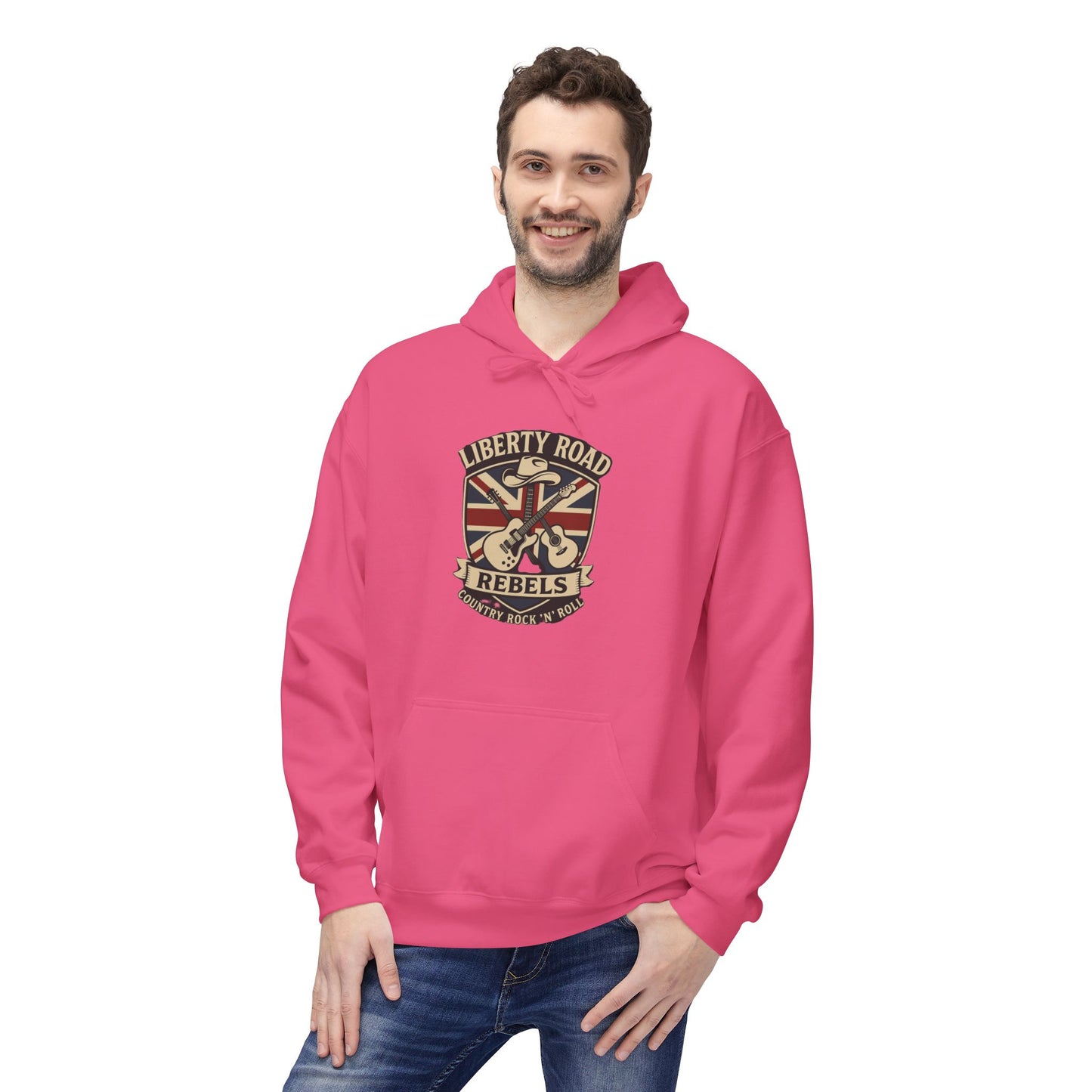 Liberty Road Rebels Britannia Fleece Hoodie Unisex Sweatshirt