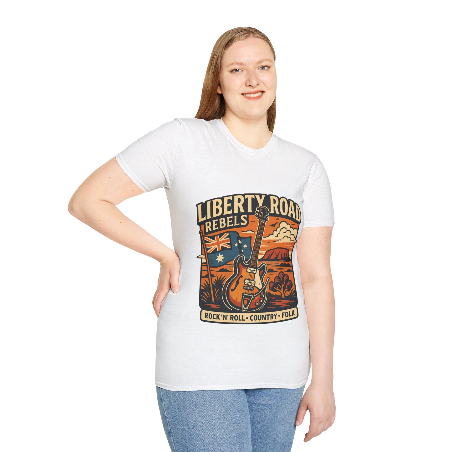 Liberty Road Rebels Australiana T-Shirt Unisex Graphic Tee