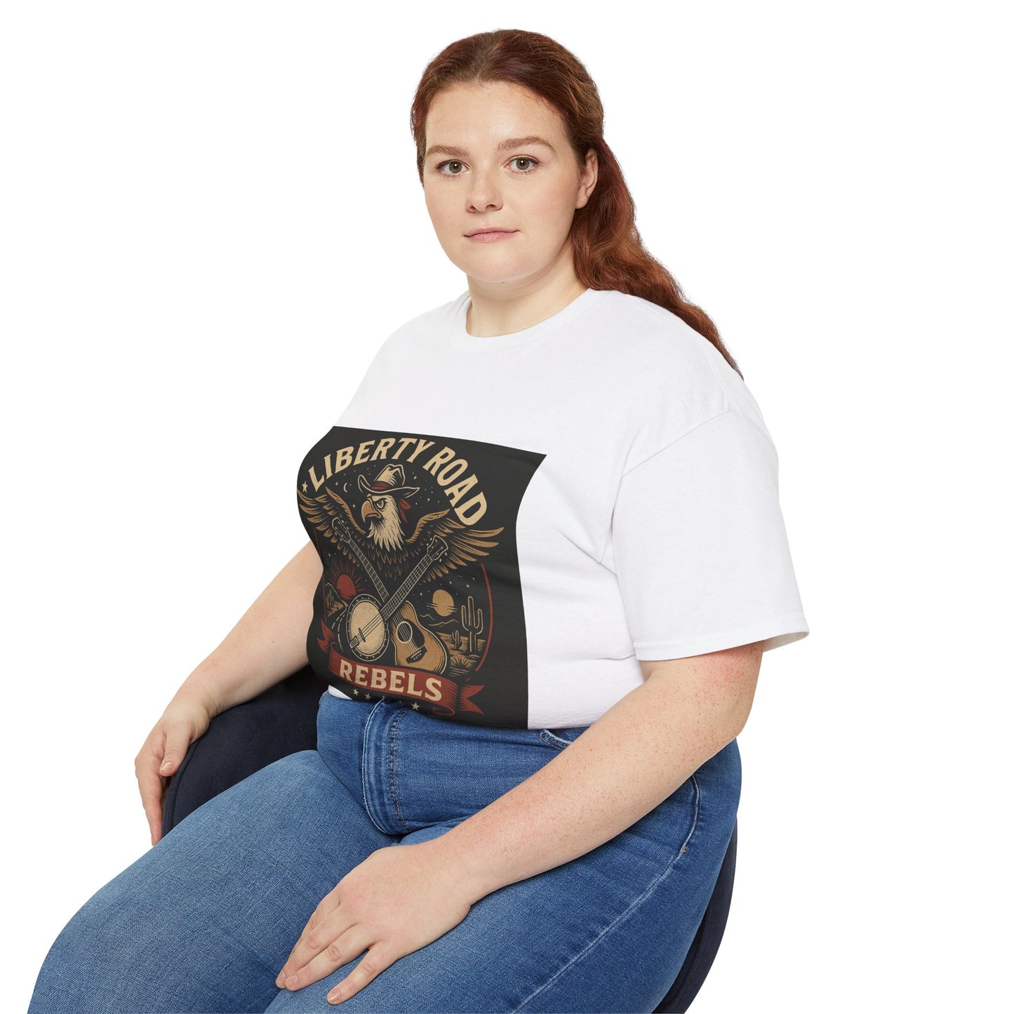 Liberty Road Rebels Vintage Americana Style Unisex Tee T-Shirt