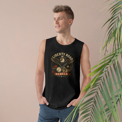 Liberty Road Rebels Vintage Americana Style Unisex Tank Top Singlet
