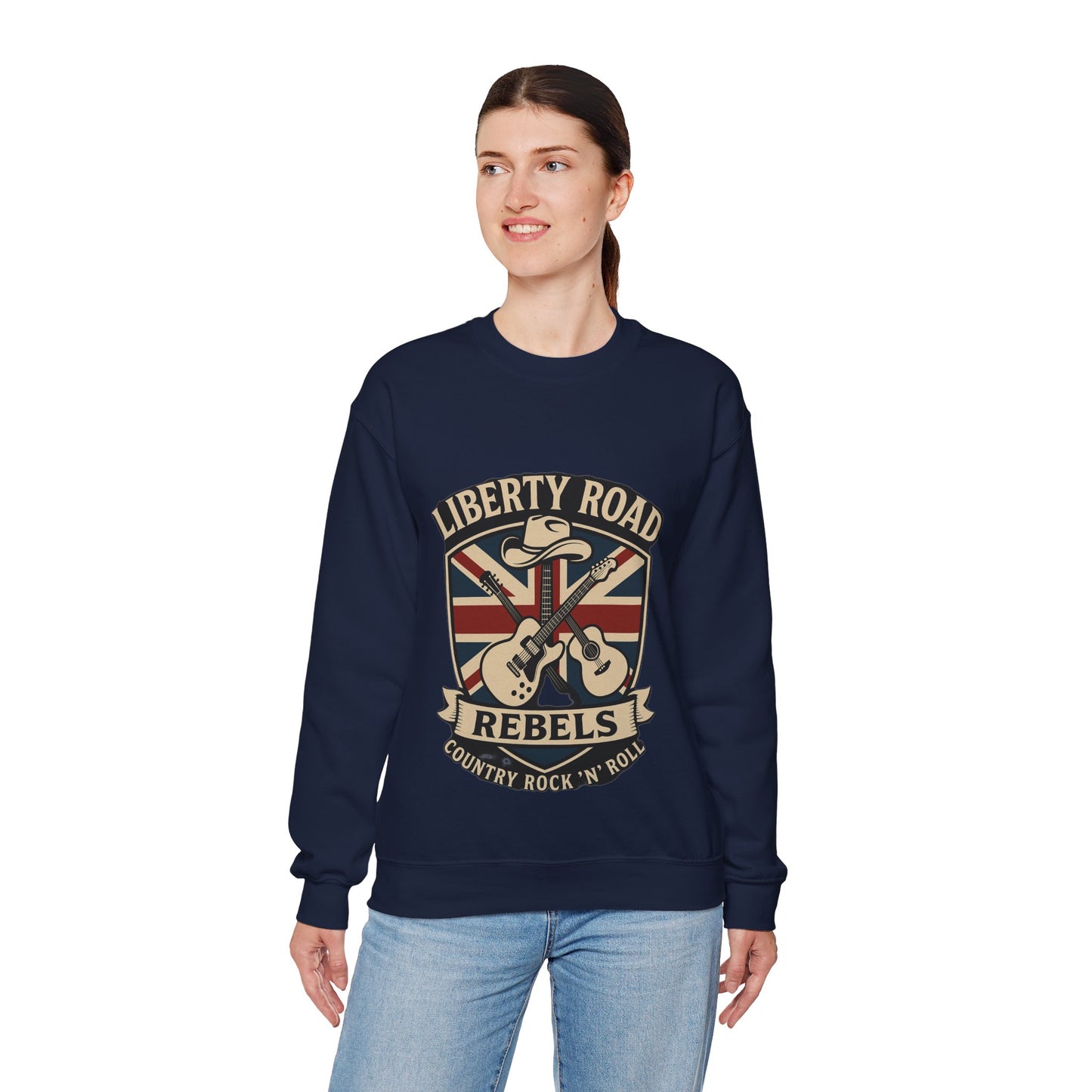 Liberty Road Rebels Britannia Sweatshirt Unisex Crewneck Longsleeve T-Shirt