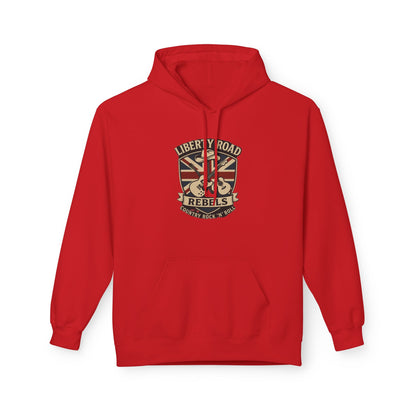 Liberty Road Rebels Britannia Fleece Hoodie Unisex Sweatshirt