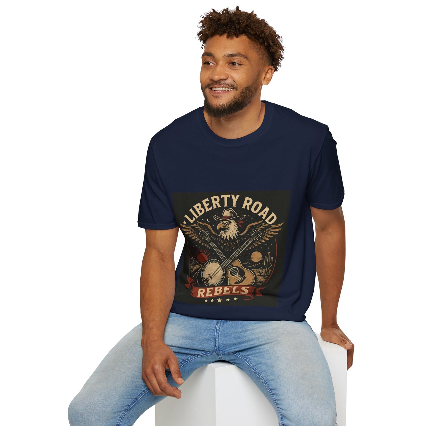Liberty Road Rebels Vintage Americana Style T-Shirt