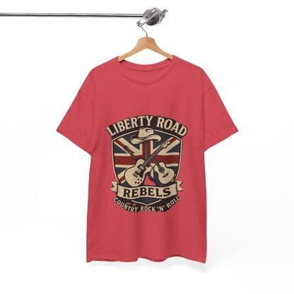 Liberty Road Rebels Britannia Rock 'n' Roll Rebels Tee Unisex Heavy Cotton T-Shirt