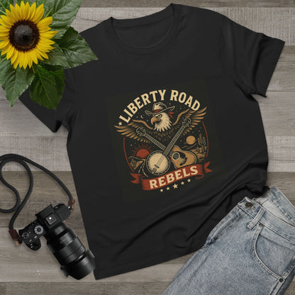 Liberty Road Rebels Vintage Americana Style Women's T-Shirt Tee