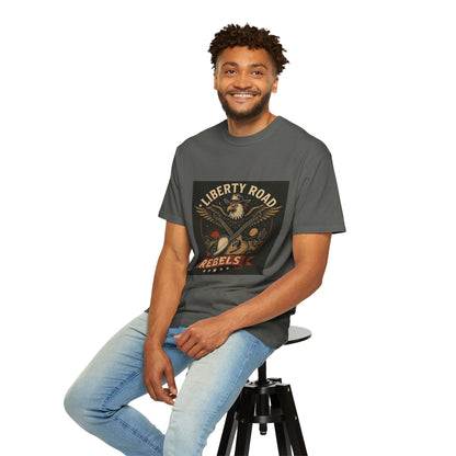 Liberty Road Rebels Vintage Americana Style Tee T-Shirt