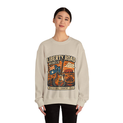 Liberty Road Rebels Australiana Cozy Crewneck Sweatshirt