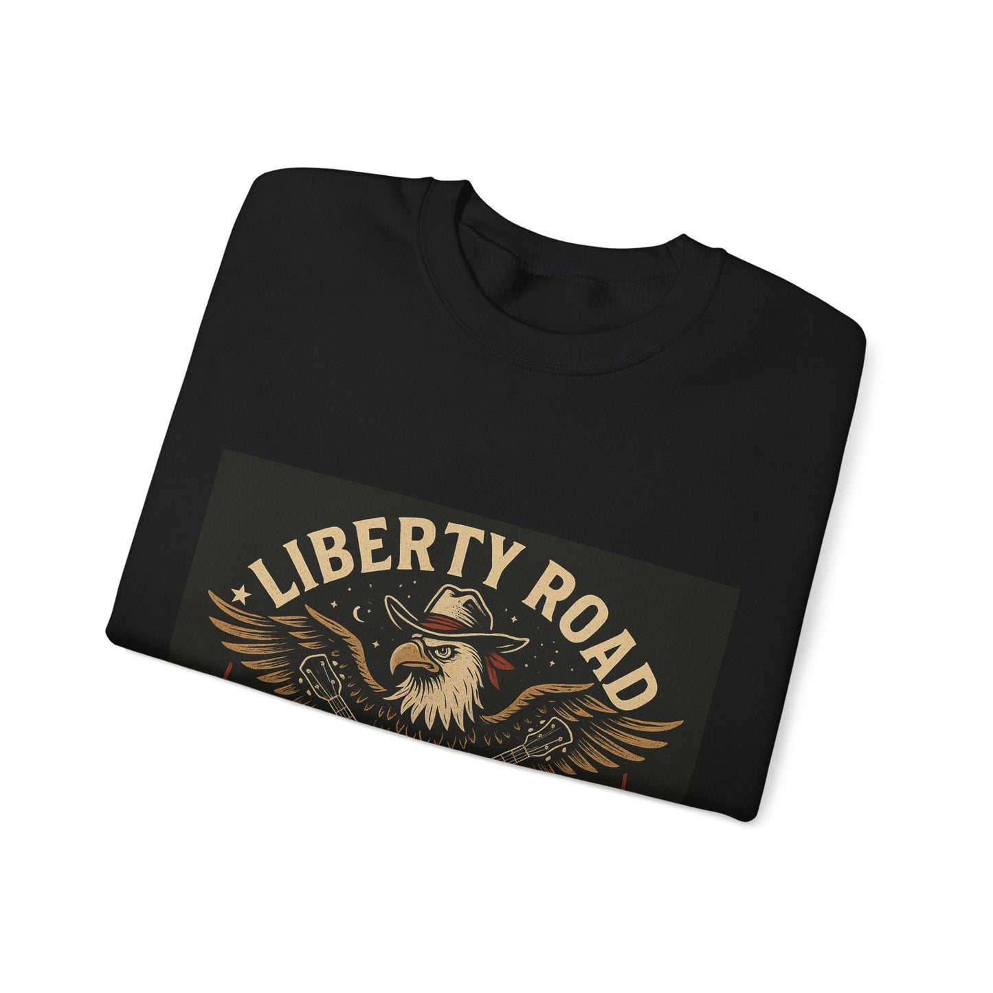 Liberty Road Rebels Vintage Americana Style Crewneck Sweatshirt