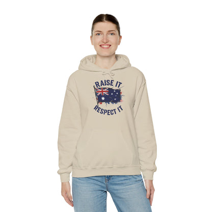 Raise It Respect It Aussie Flag Pride Unisex Sweatshirt