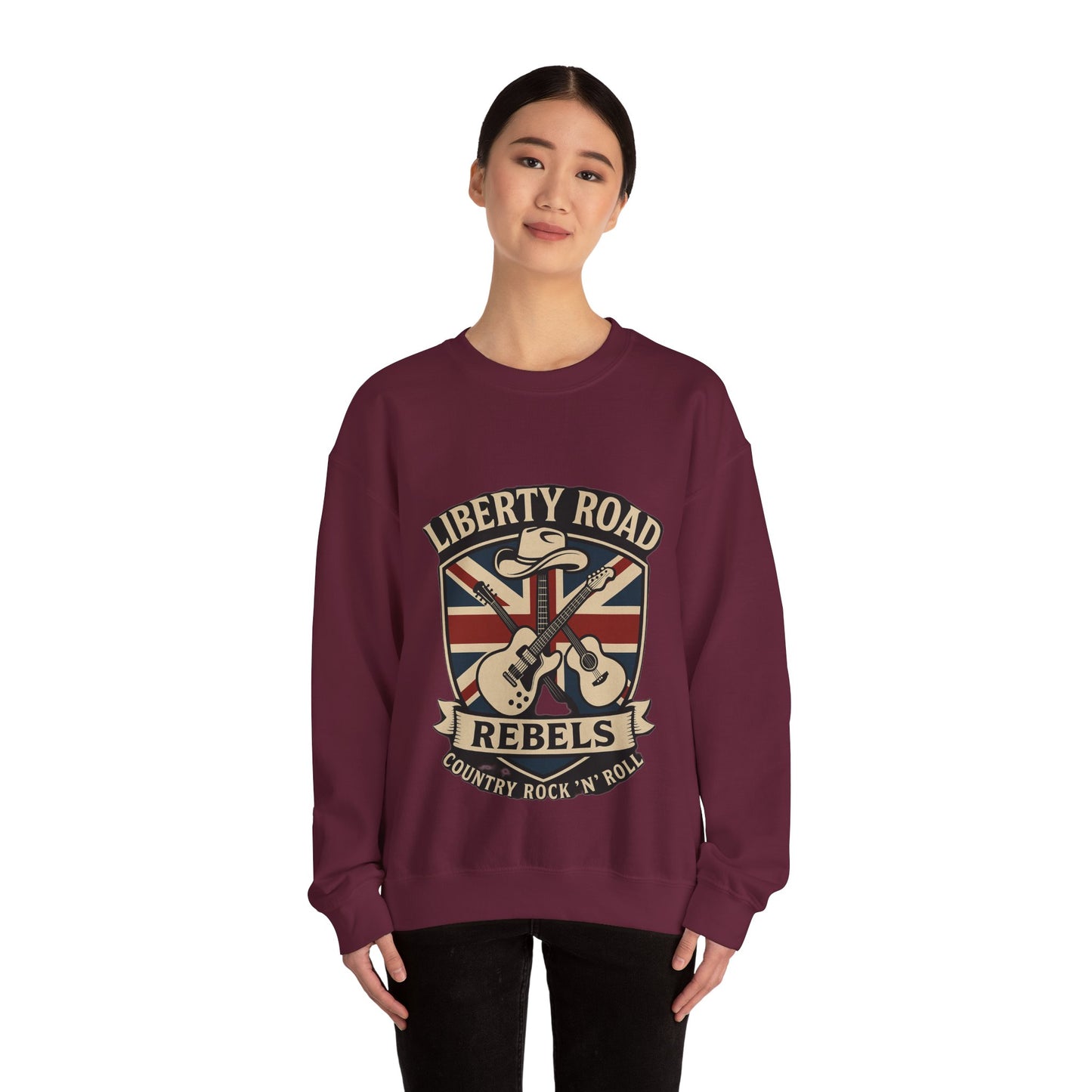 Liberty Road Rebels Britannia Sweatshirt Unisex Crewneck Longsleeve T-Shirt