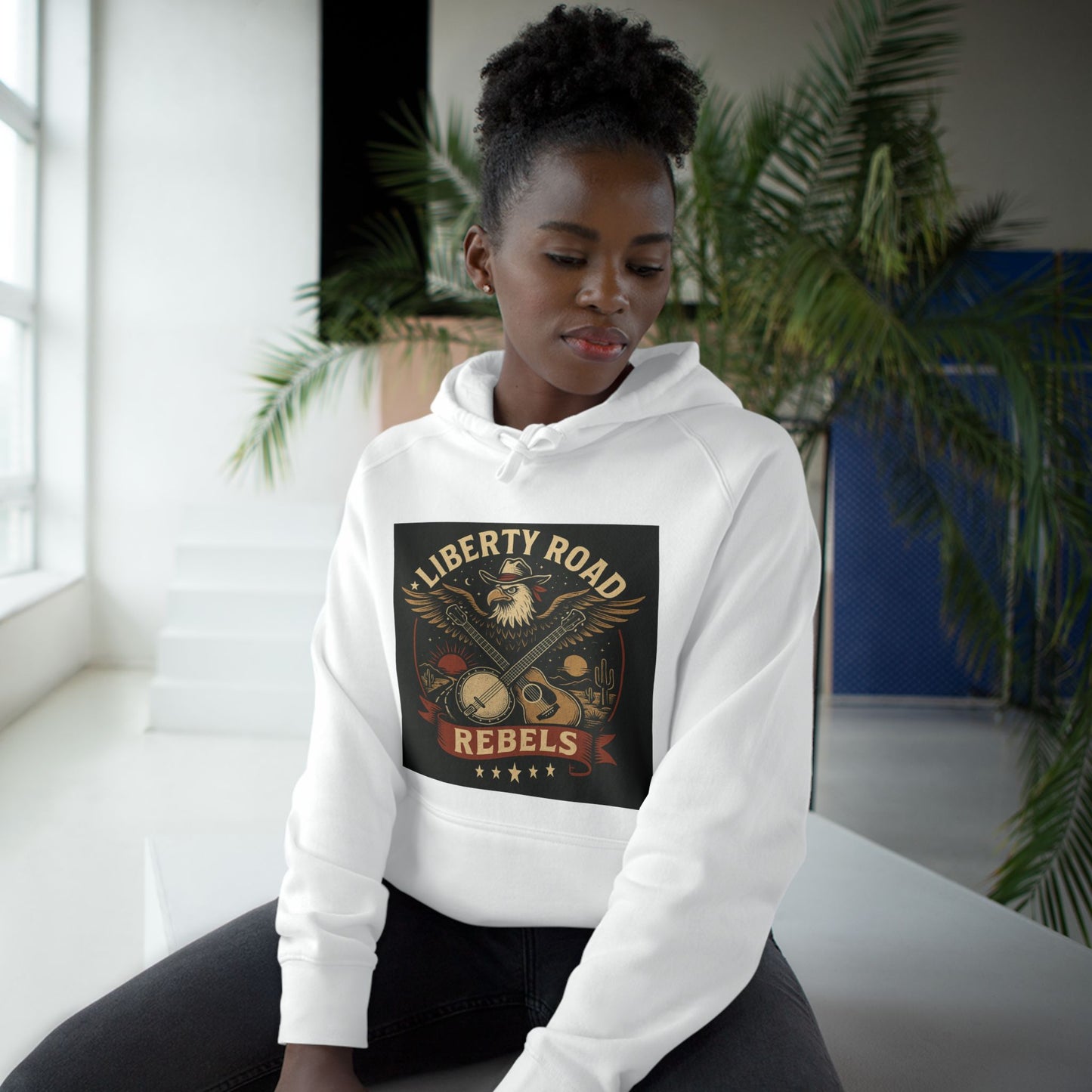 Liberty Road Rebels Vintage Americana Style Hoodie Unisex Sweatshirt