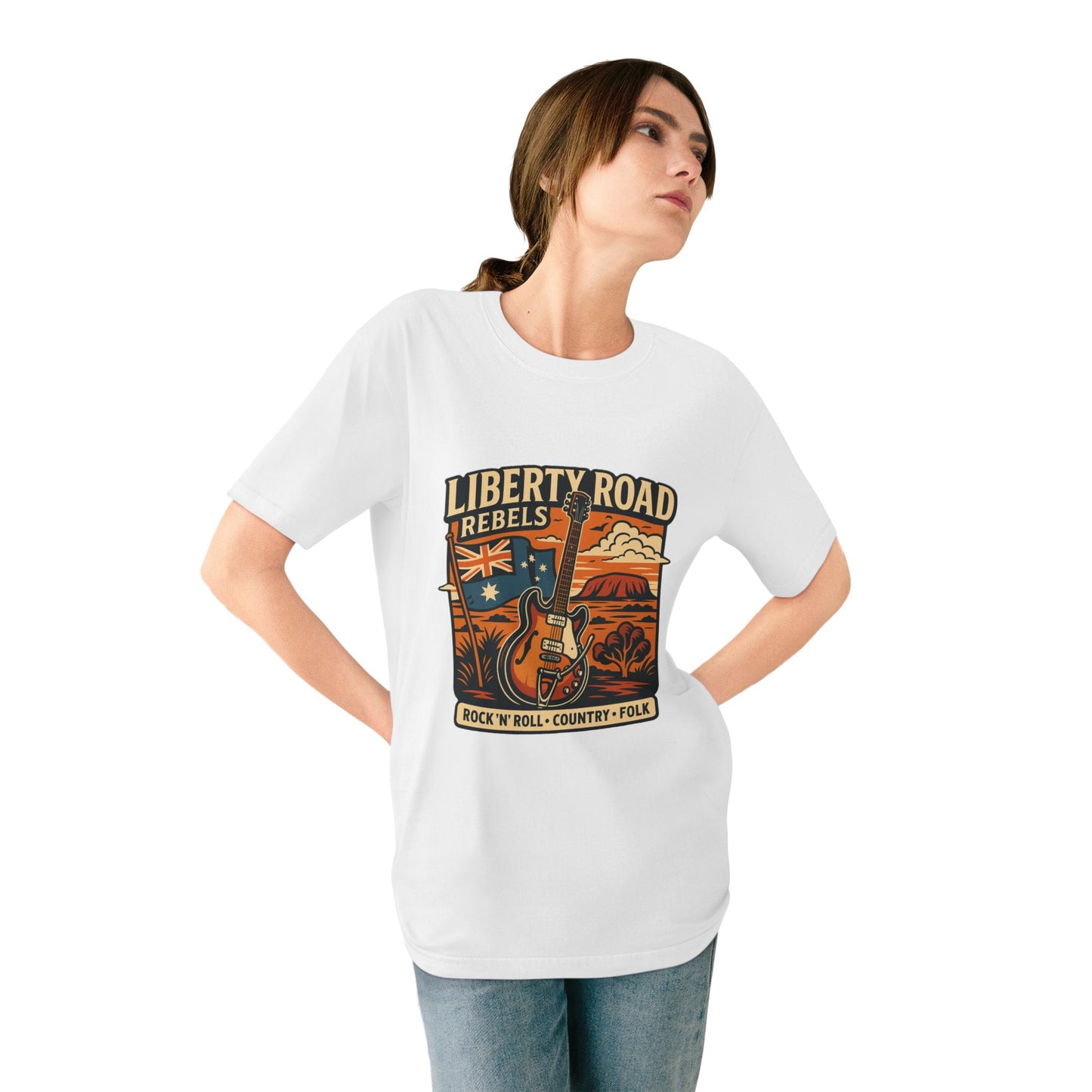 Liberty Road Rebels Australiana Vintage Rock 'n' Roll T-Shirt