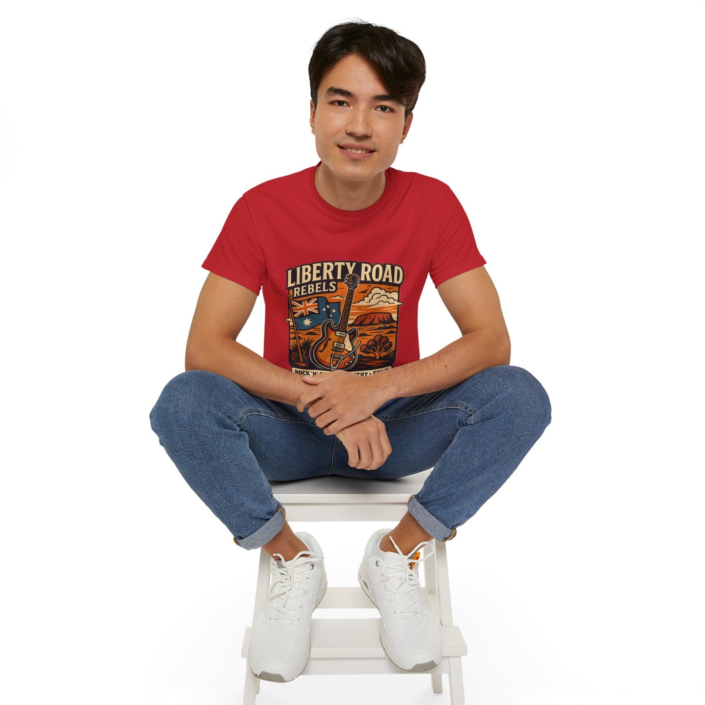 Liberty Road Rebels Australiana Unisex Ultra Cotton Tee T-Shirt
