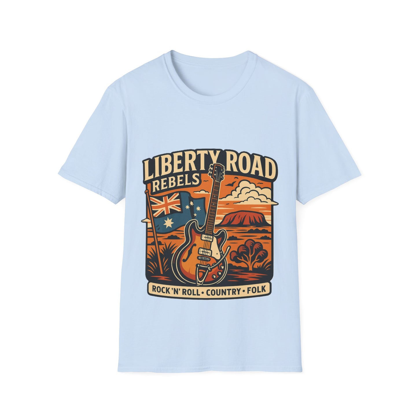 Liberty Road Rebels Australiana T-Shirt Unisex Graphic Tee