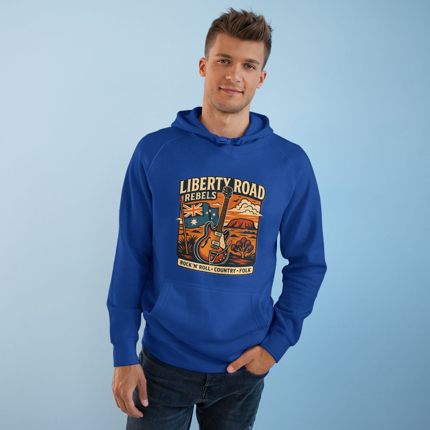 Liberty Road Rebels Vintage Australiana Hoodie