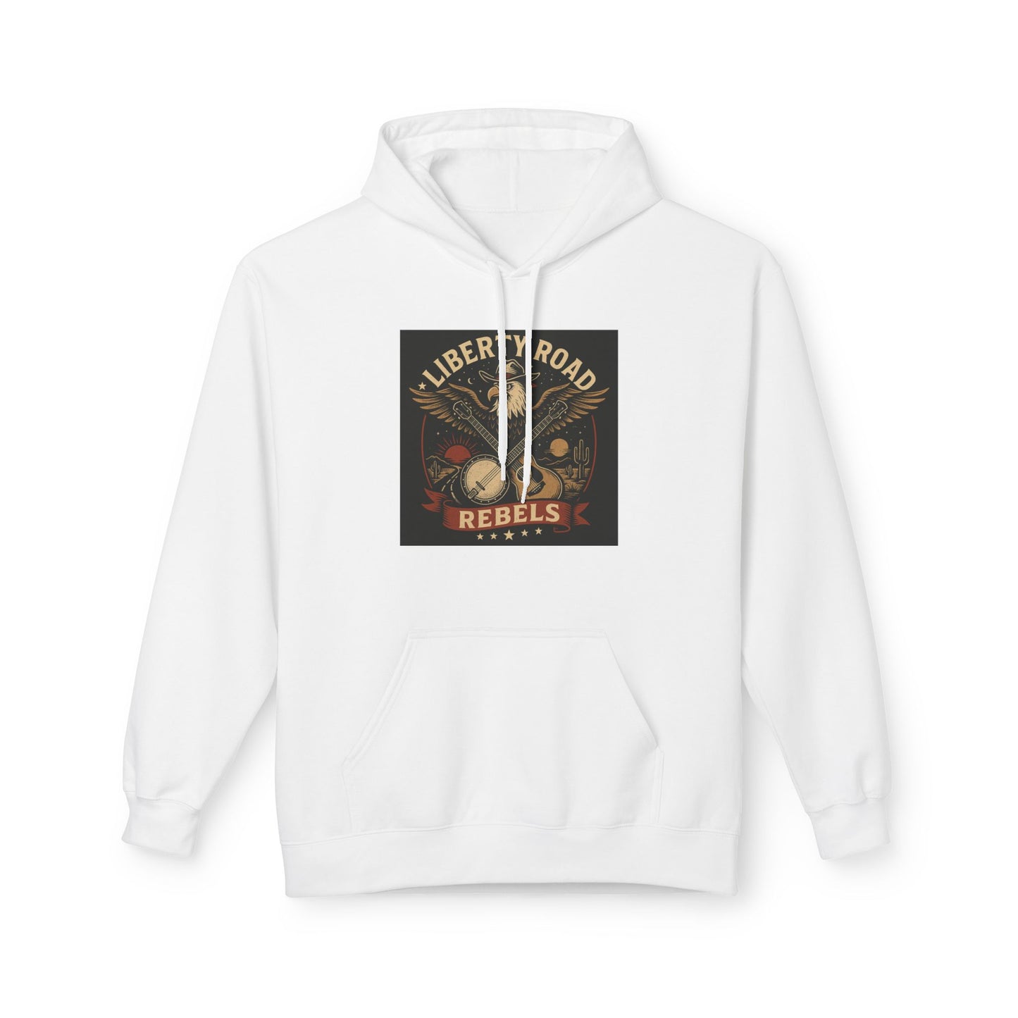 Liberty Road Rebels Vintage Americana Style Soft Fleece Hoodie