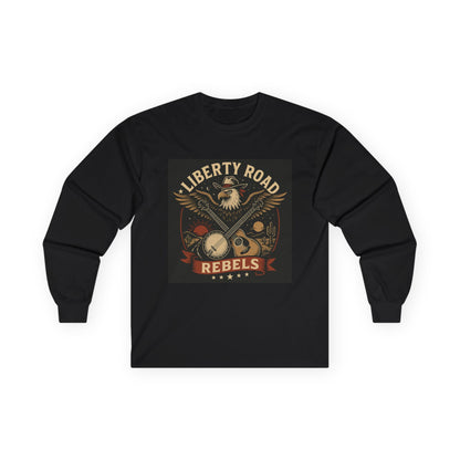 Liberty Road Rebels Vintage Americana Style Long Sleeve Tee