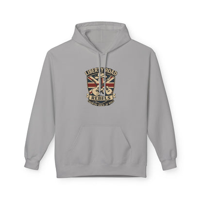 Liberty Road Rebels Britannia Fleece Hoodie Unisex Sweatshirt