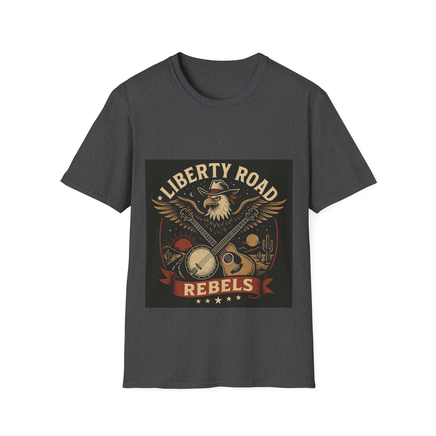 Liberty Road Rebels Vintage Americana Style T-Shirt