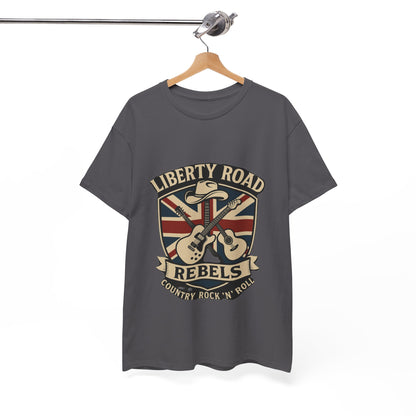 Liberty Road Rebels Britannia Rock 'n' Roll Rebels Tee Unisex Heavy Cotton T-Shirt