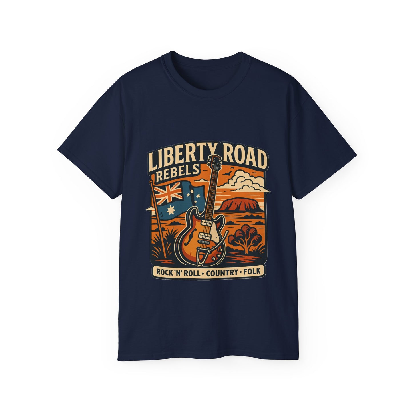 Liberty Road Rebels Australiana Unisex Ultra Cotton Tee T-Shirt