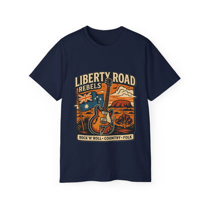 Liberty Road Rebels Australiana Unisex Ultra Cotton Tee T-Shirt