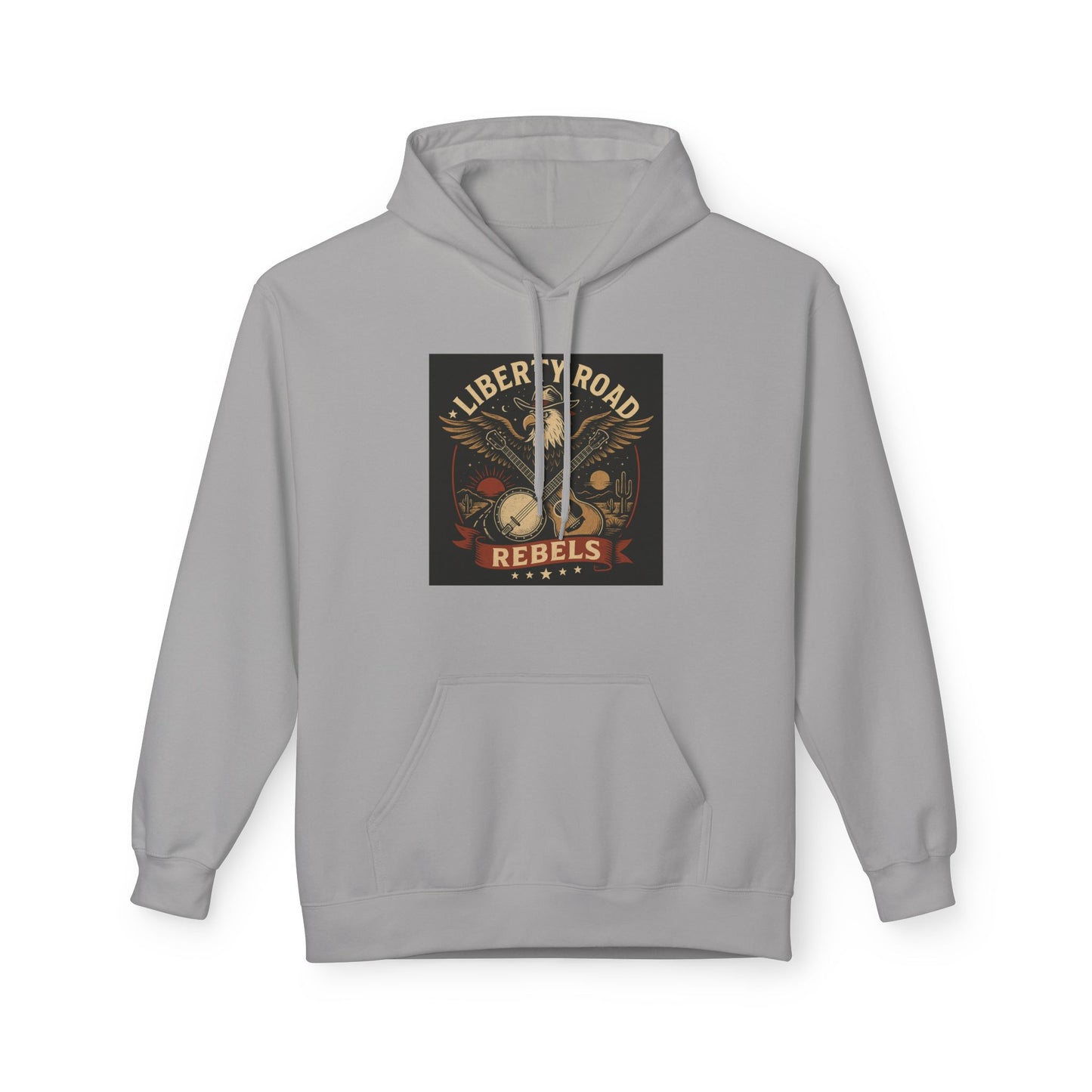 Liberty Road Rebels Vintage Americana Style Soft Fleece Hoodie