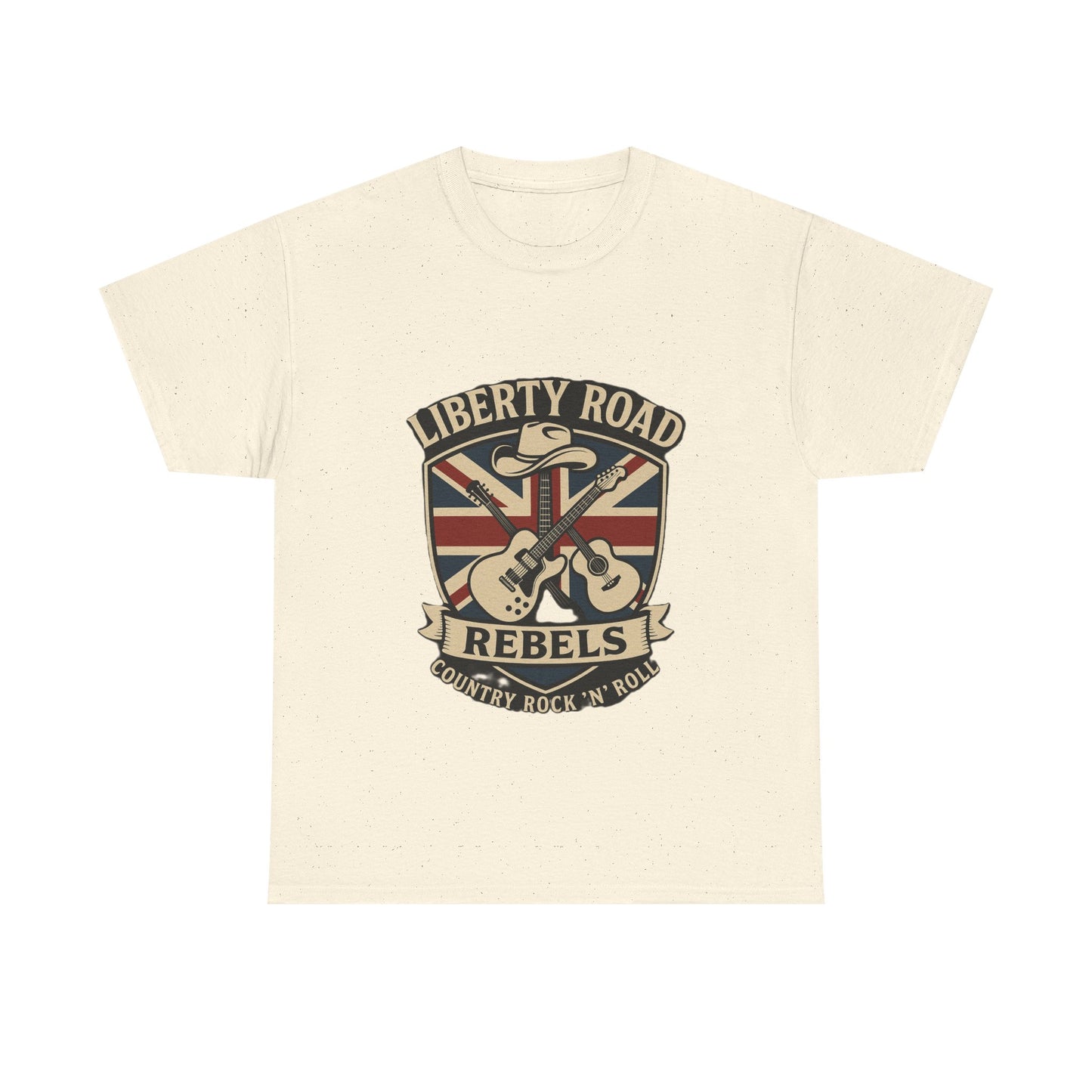 Liberty Road Rebels Britannia Rock 'n' Roll Rebels Tee Unisex Heavy Cotton T-Shirt