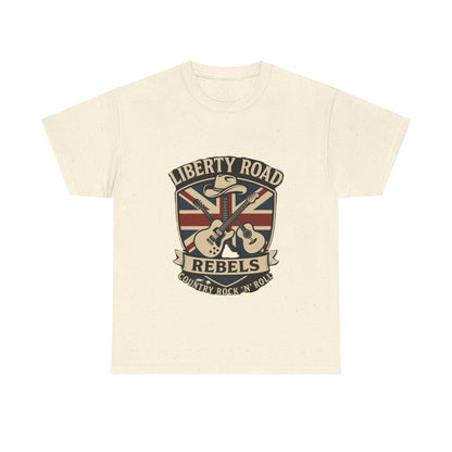 Liberty Road Rebels Britannia Rock 'n' Roll Rebels Tee Unisex Heavy Cotton T-Shirt