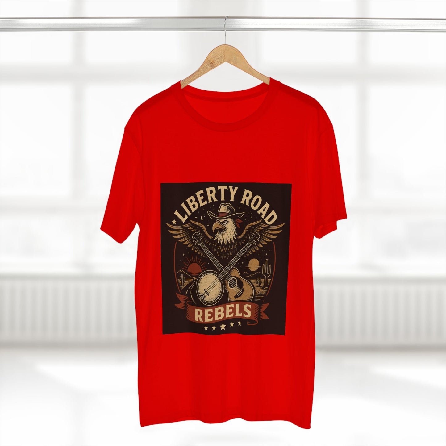 Liberty Road Rebels Vintage Americana Style Tee T-Shirt