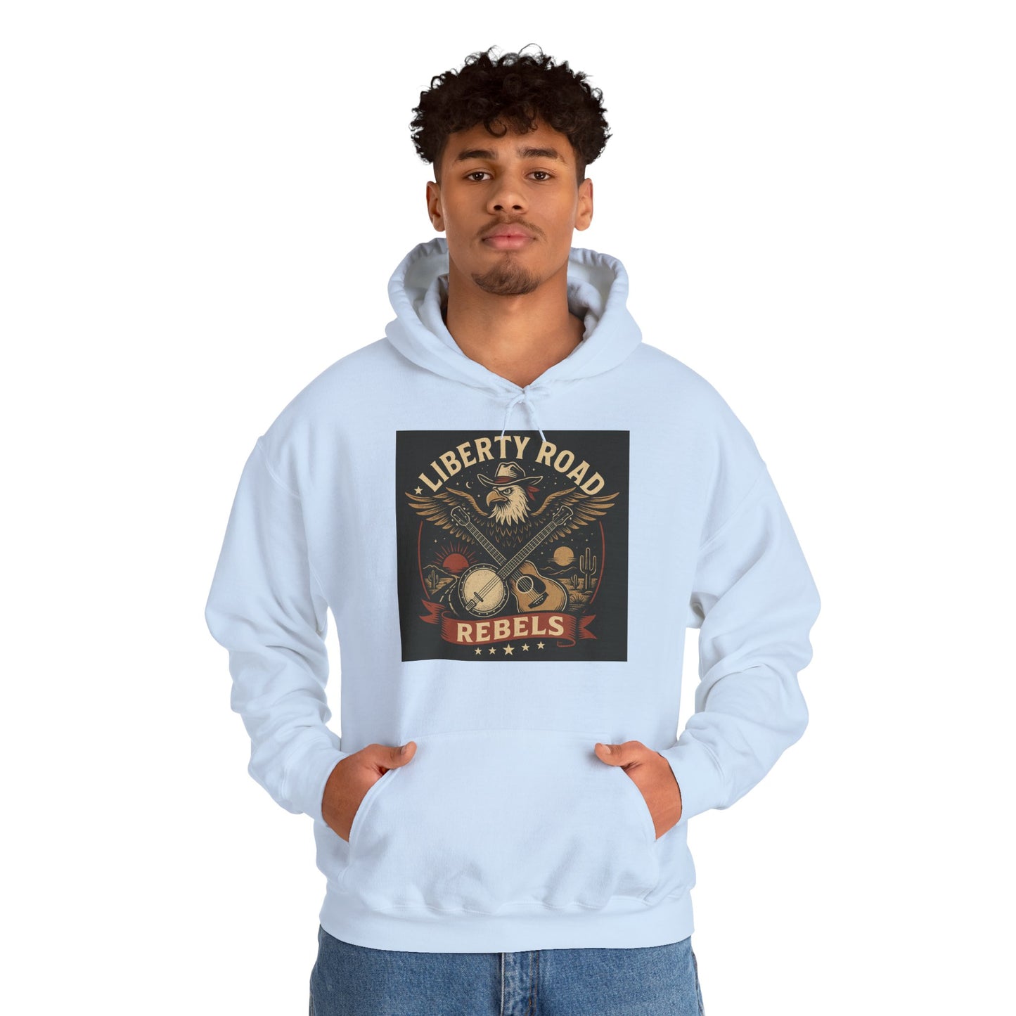 Liberty Road Rebels Vintage Americana Style Sweatshirt Unisex Hoodie