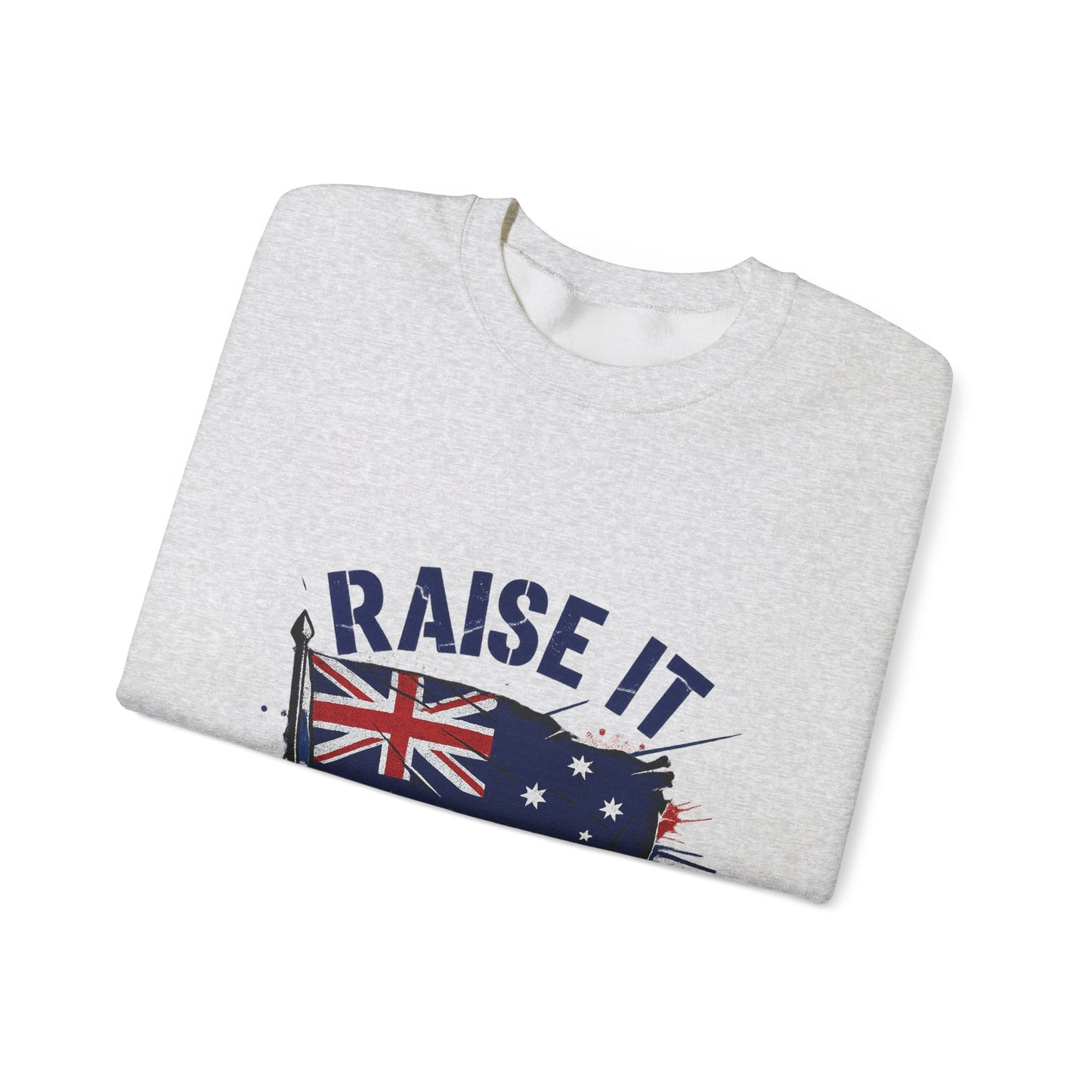 Raise It Respect It Australia Flag UniSex Crewneck Sweatshirt