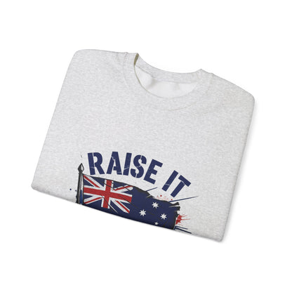 Raise It Respect It Australia Flag UniSex Crewneck Sweatshirt