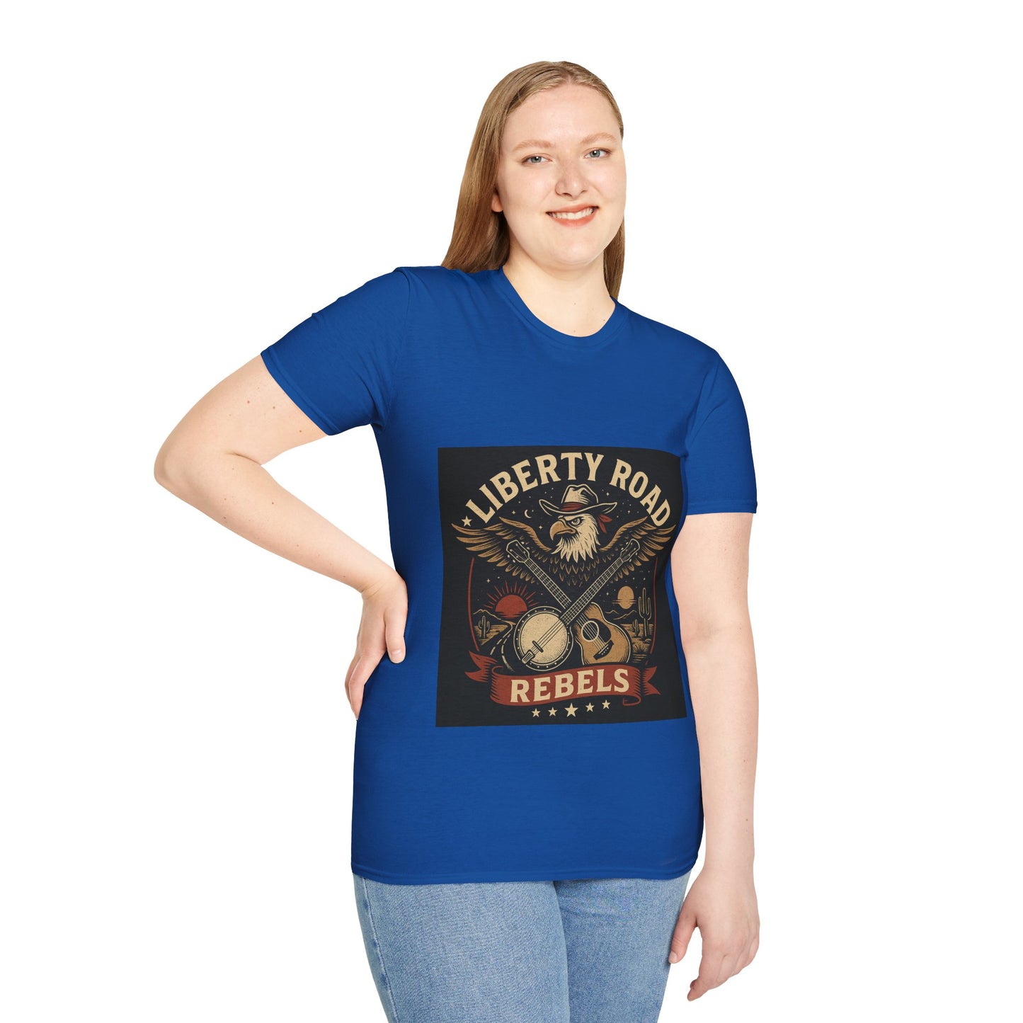 Liberty Road Rebels Vintage Americana Style T-Shirt