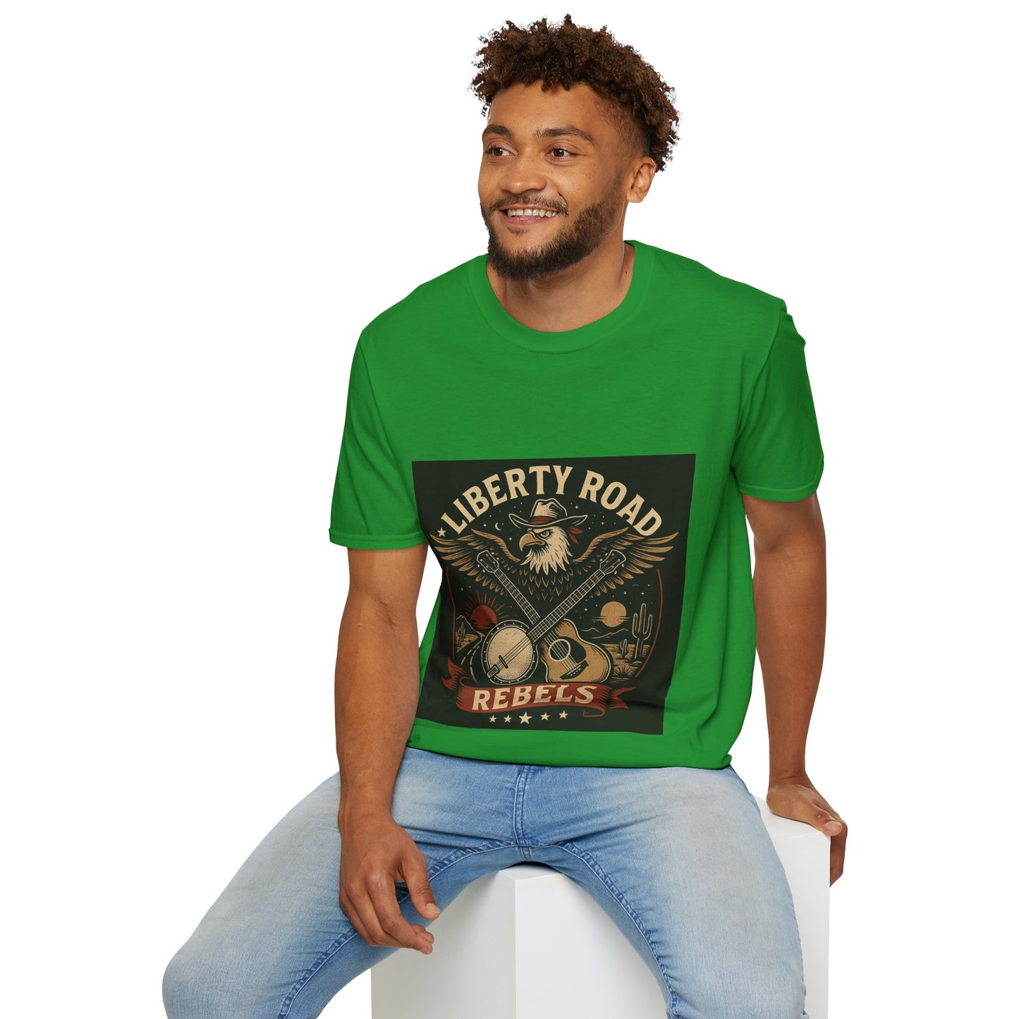 Liberty Road Rebels Vintage Americana Style T-Shirt