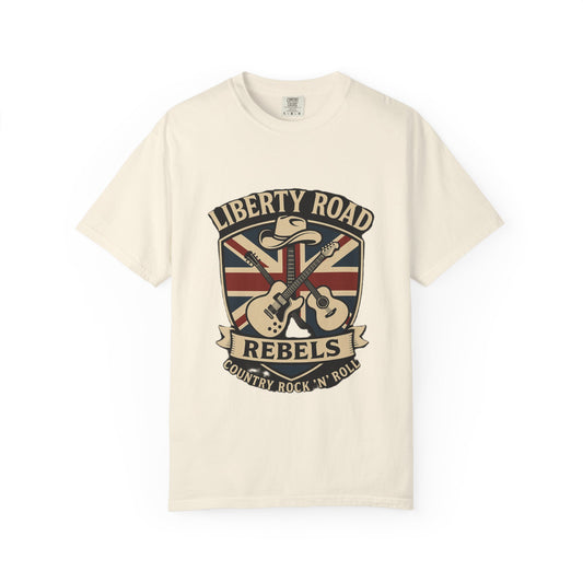 Liberty Road Rebels Britannia Rock 'N' Roll T-Shirt Vintage Style Tee