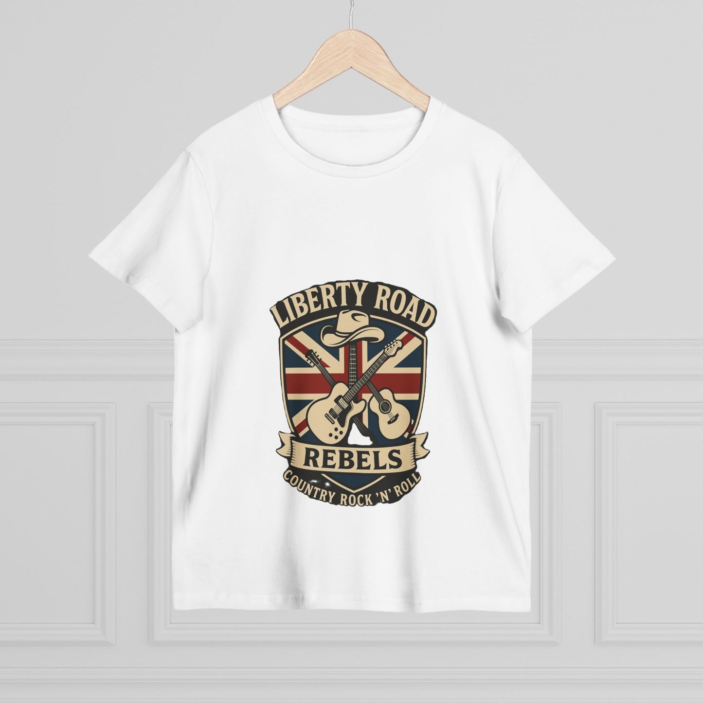 Liberty Road Rebels Britannia Rock 'n' Roll Tee Women's Graphic T-Shirt
