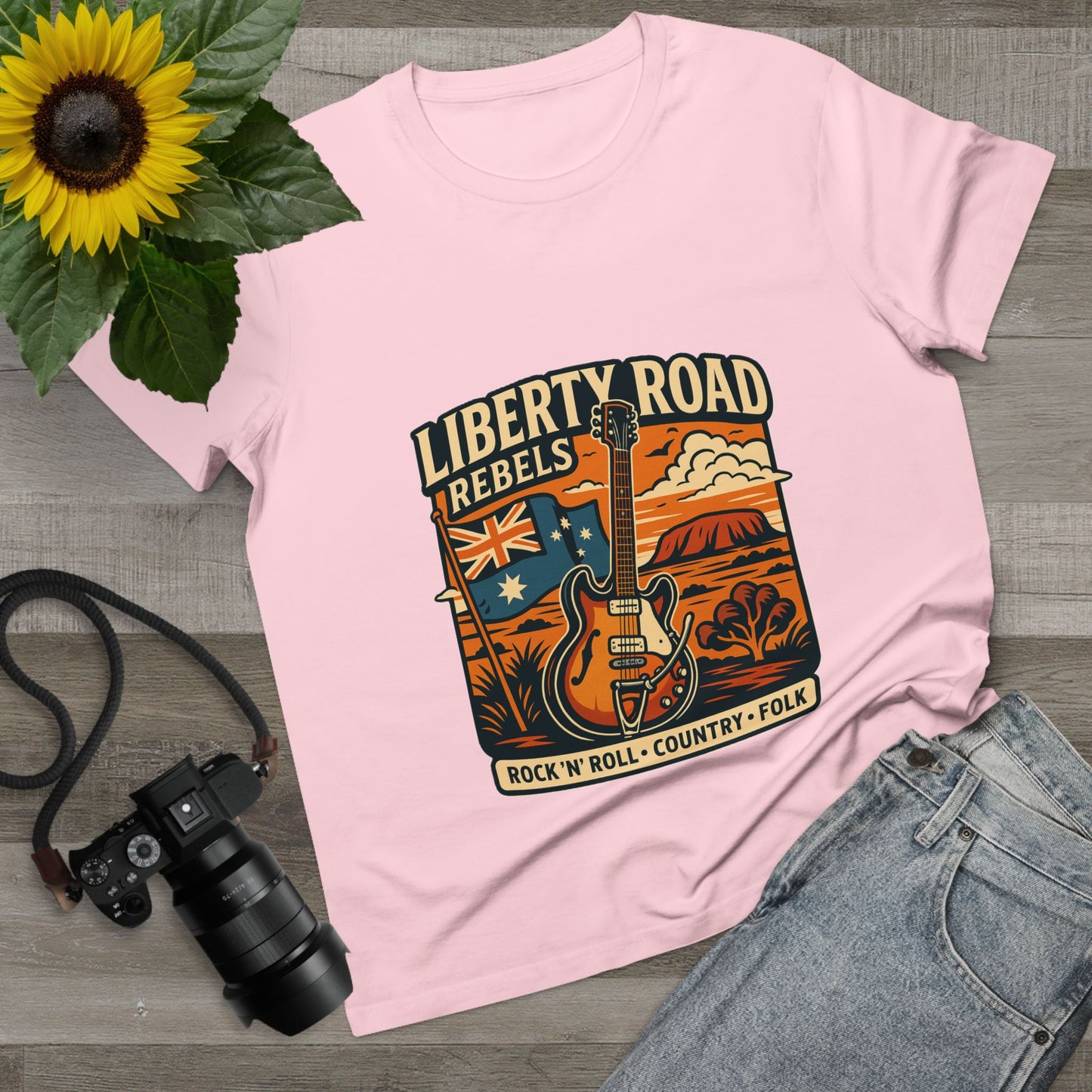 Liberty Road Rebels Vintage Australiana Rock 'n' Roll Tee T-Shirt