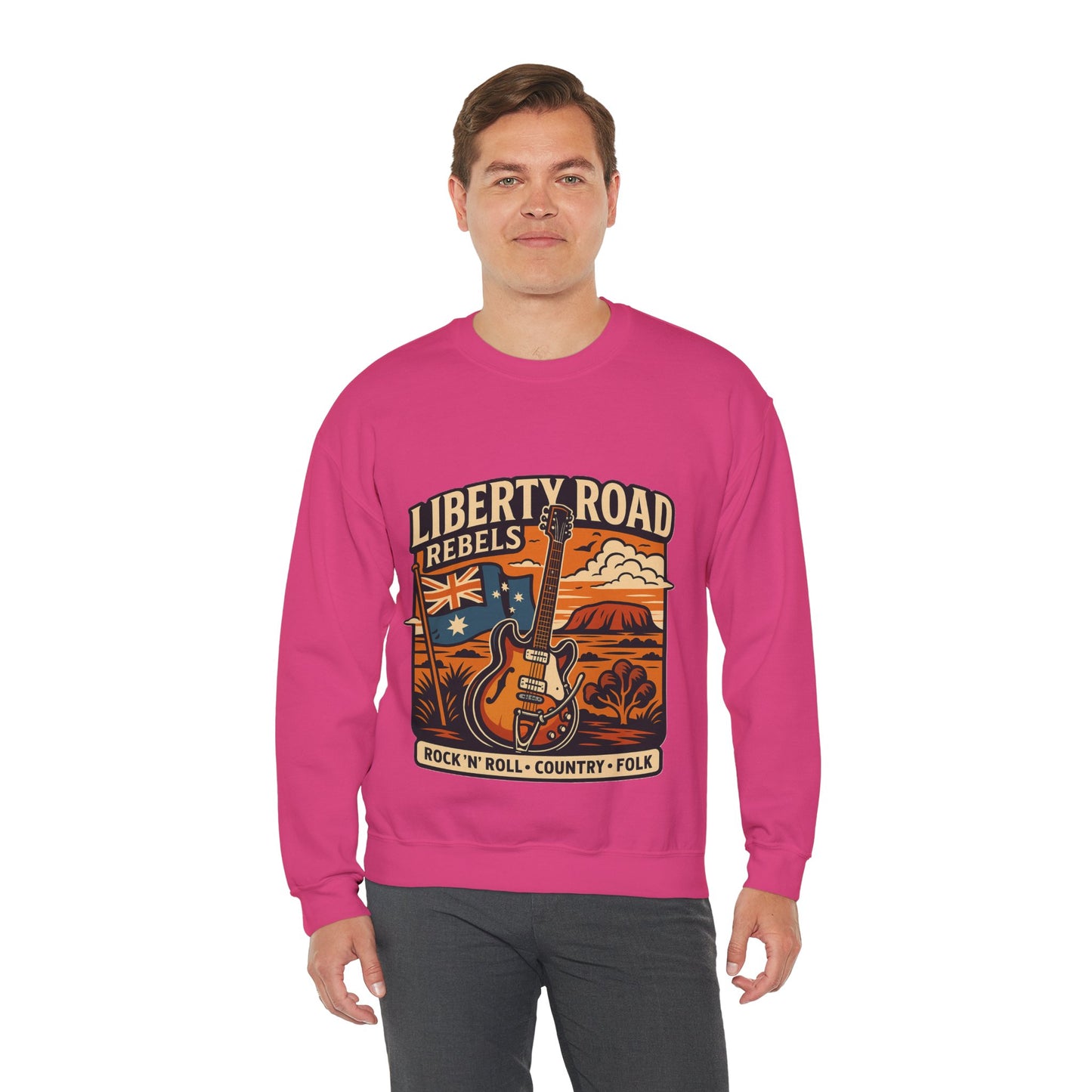 Liberty Road Rebels Australiana Cozy Crewneck Sweatshirt