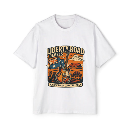 Liberty Road Music Australiana Tee Grunge Style T-Shirt