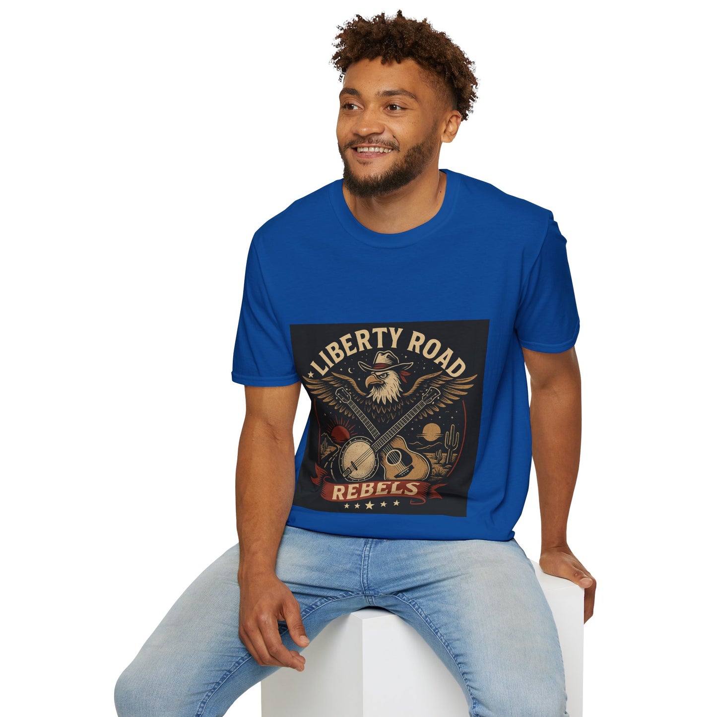 Liberty Road Rebels Vintage Americana Style T-Shirt