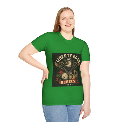 Liberty Road Rebels Vintage Americana Style T-Shirt