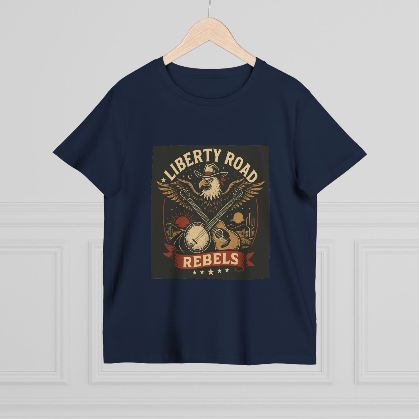Liberty Road Rebels Vintage Americana Style Women's T-Shirt Tee